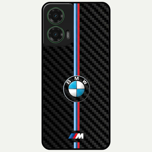  BMW Pattern Glass Case For Moto G35 back cover – full design glossy printed glass finish