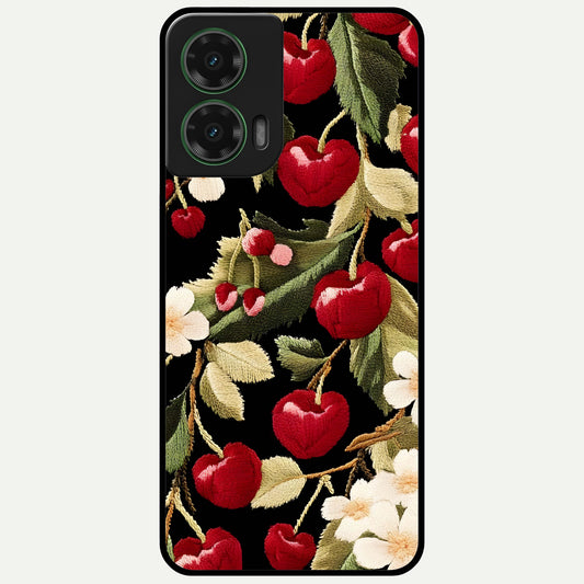  Blooming Spendor Bird Glass Case For Moto G35 back cover – full design glossy printed glass finish