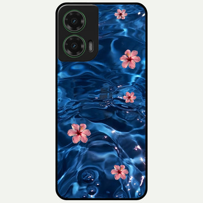  Bloom Thread Art Glass Case For Moto G35 back cover – full design glossy printed glass finish