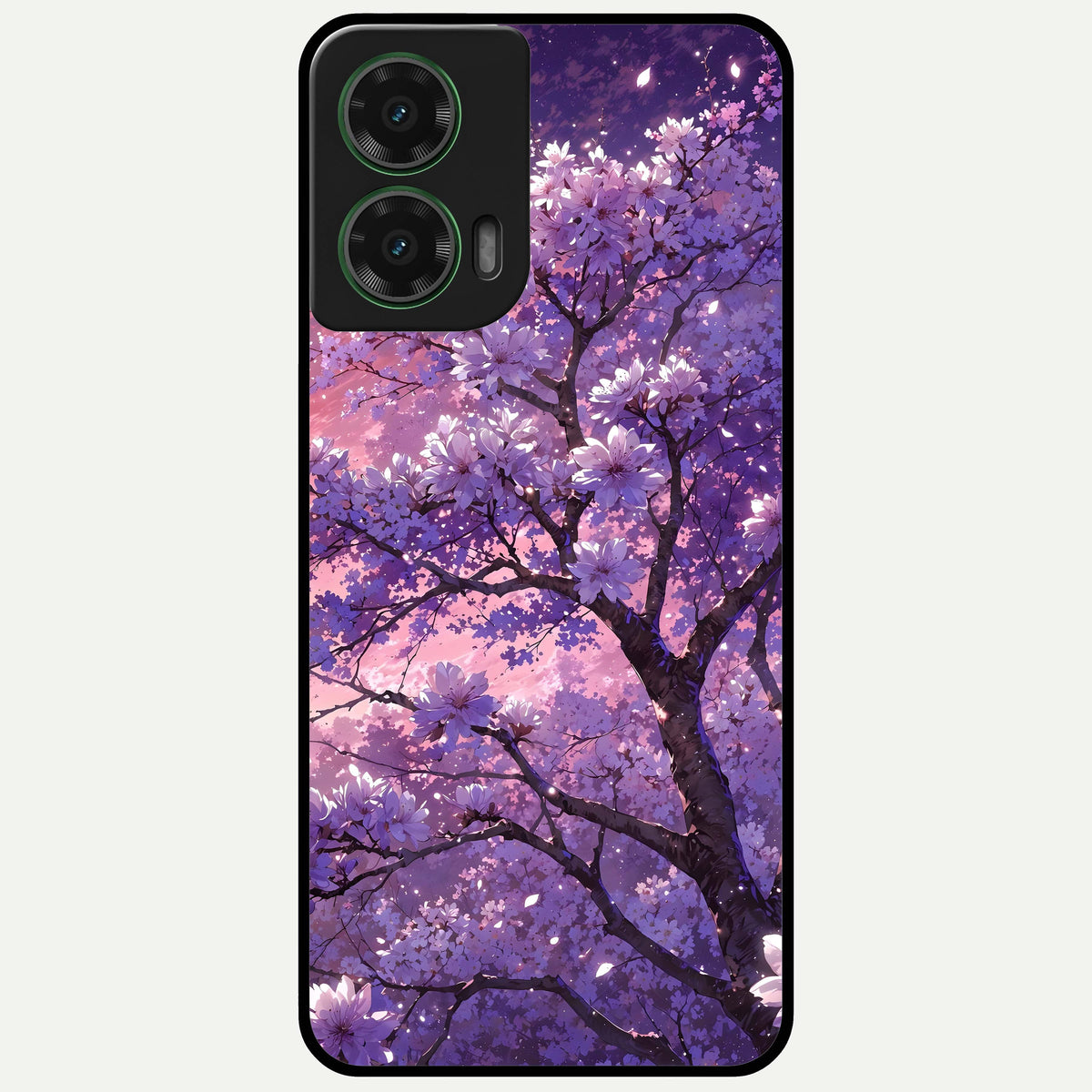  Blossom Tree Glass Case For Moto G35 back cover – full design glossy printed glass finish