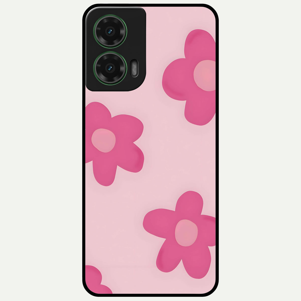  Candy Bloom Dreams Glass Case For Moto G35 back cover – full design glossy printed glass finish