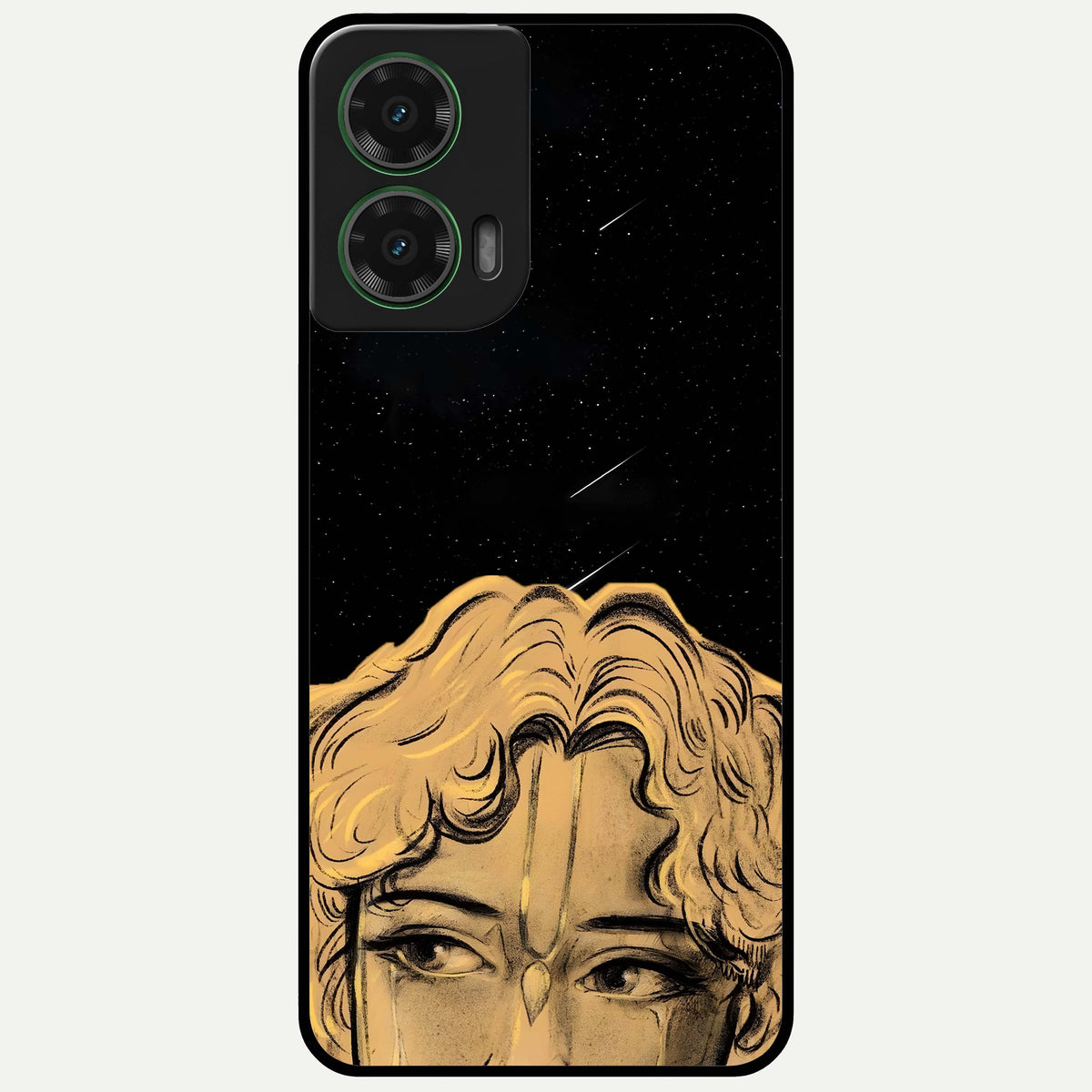  Celestial Gods Plan Glass Case For Moto G35 back cover – full design glossy printed glass finish