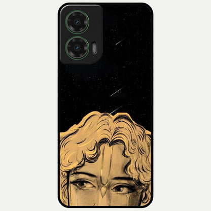  Celestial Gods Plan Glass Case For Moto G35 back cover – full design glossy printed glass finish