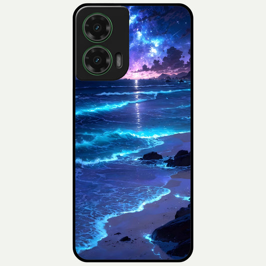  Classic Damn Look Glass Case For Moto G35 back cover – full design glossy printed glass finish