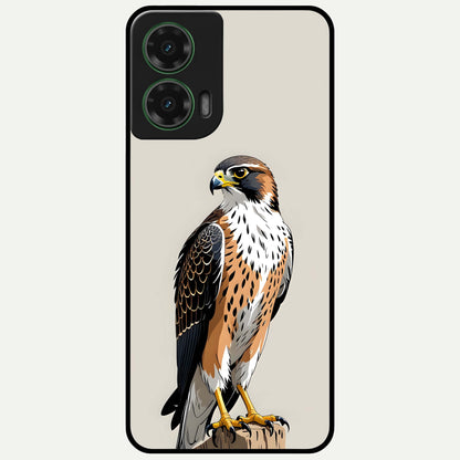  Clever Eagle Glass Case For Moto G35 back cover – full design glossy printed glass finish