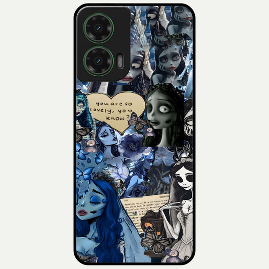  Corpse Bride Posters Glass Case For Moto G35 back cover – full design glossy printed glass finish