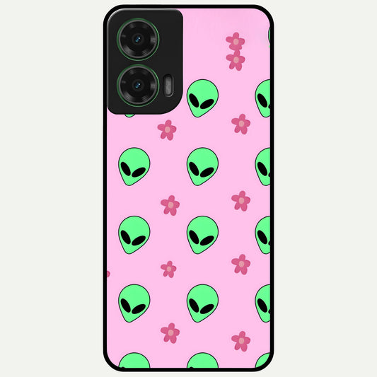  Cosmic Cute Crush Glass Case For Moto G35 back cover – full design glossy printed glass finish