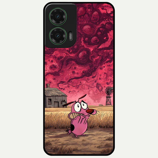  Courage Under Sky Glass Case For Moto G35 back cover – full design glossy printed glass finish