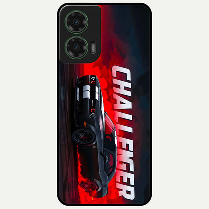  Crimson Challenger Fury Glass Case For Moto G35 back cover – full design glossy printed glass finish