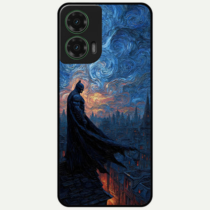  Dark Knight Dusk Glass Case For Moto G35 back cover – full design glossy printed glass finish
