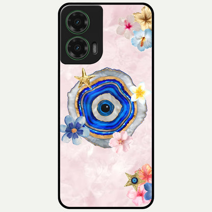  Divine Aura Bloom Glass Case For Moto G35 back cover – full design glossy printed glass finish