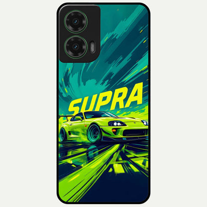  Electric Supra Thunder Glass Case For Moto G35 back cover – full design glossy printed glass finish
