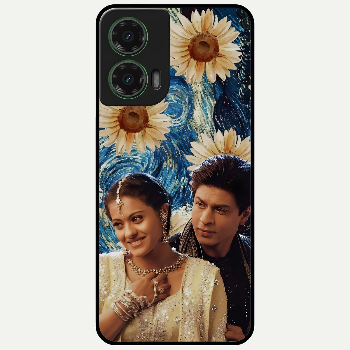  Eternal Love Story Glass Case For Moto G35 back cover – full design glossy printed glass finish