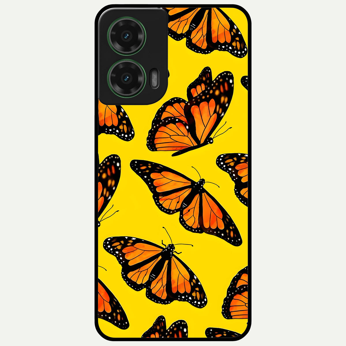  Golden Wing Flight Glass Case For Moto G35 back cover – full design glossy printed glass finish