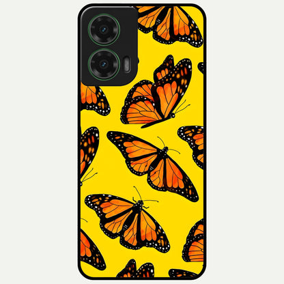  Golden Wing Flight Glass Case For Moto G35 back cover – full design glossy printed glass finish