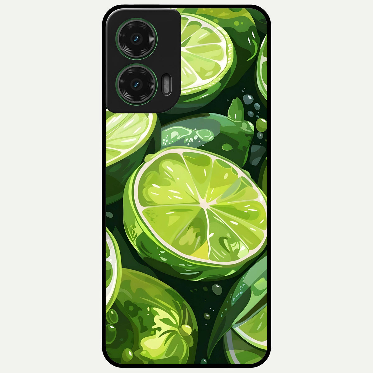  Green Kawasaki Glass Case For Moto G35 back cover – full design glossy printed glass finish