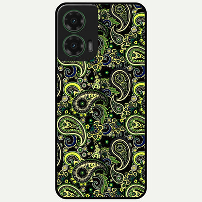  Green Lemon Glass Case For Moto G35 back cover – full design glossy printed glass finish
