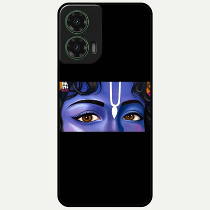  Krishna Eye Glass Case For Moto G35 back cover – full design glossy printed glass finish