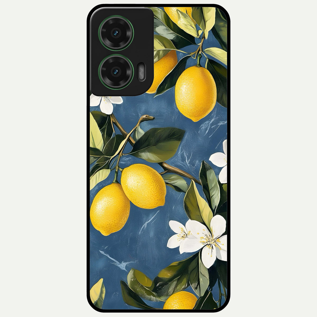  Lemon Dream Garden Glass Case For Moto G35 back cover – full design glossy printed glass finish