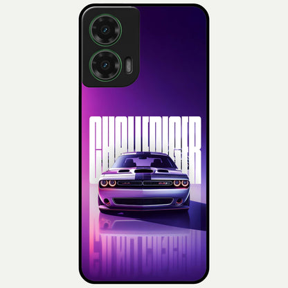  Midnight Muscle Ride Glass Case For Moto G35 back cover – full design glossy printed glass finish
