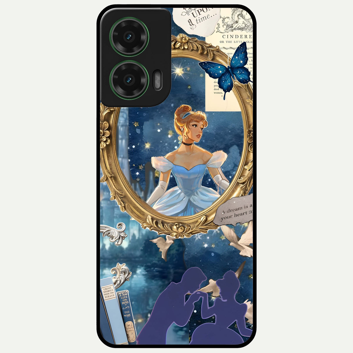  Midnight Queen Glass Case For Moto G35 back cover – full design glossy printed glass finish