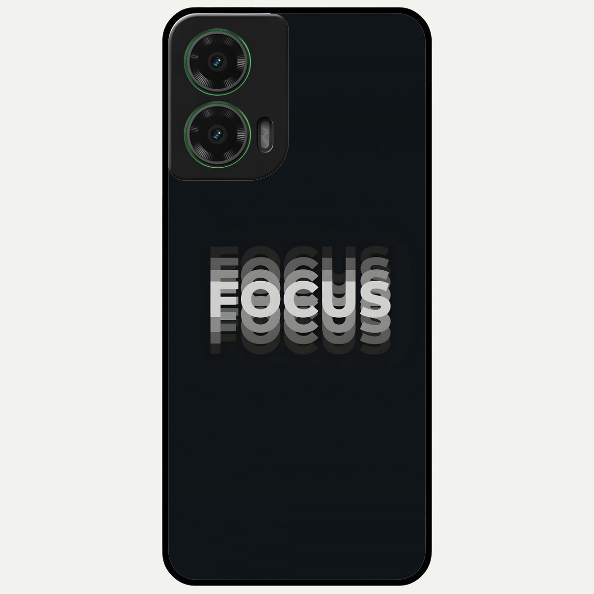  Mono Focus Vision Glass Case For Moto G35 back cover – full design glossy printed glass finish