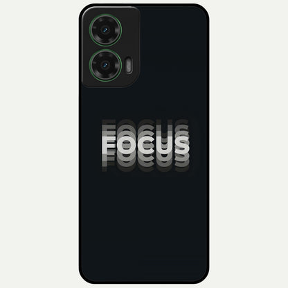  Mono Focus Vision Glass Case For Moto G35 back cover – full design glossy printed glass finish