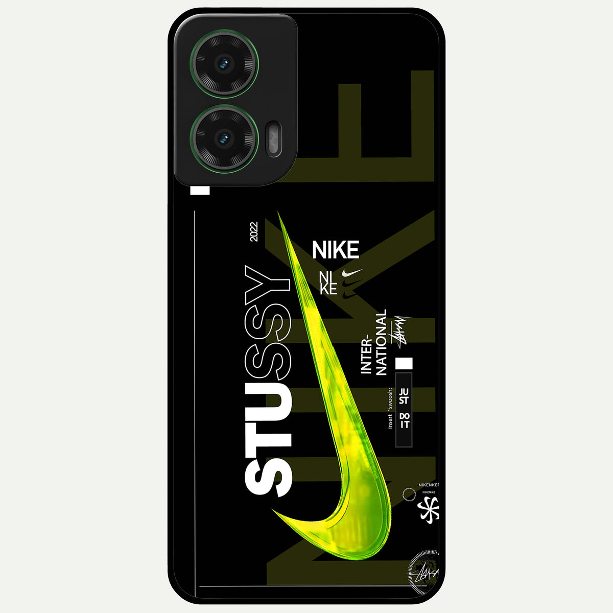  Neon Street Edition Glass Case For Moto G35 back cover – full design glossy printed glass finish