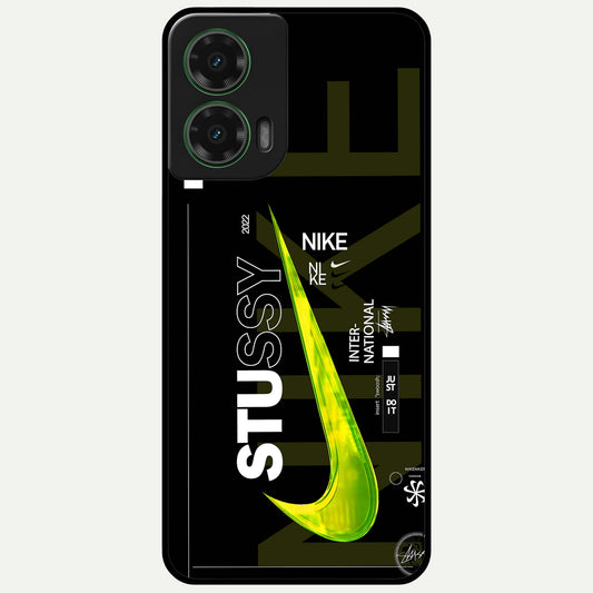  Neon Street Edition Glass Case For Moto G35 back cover – full design glossy printed glass finish