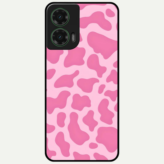  Pinkish Scenery Glass Case For Moto G35 back cover – full design glossy printed glass finish