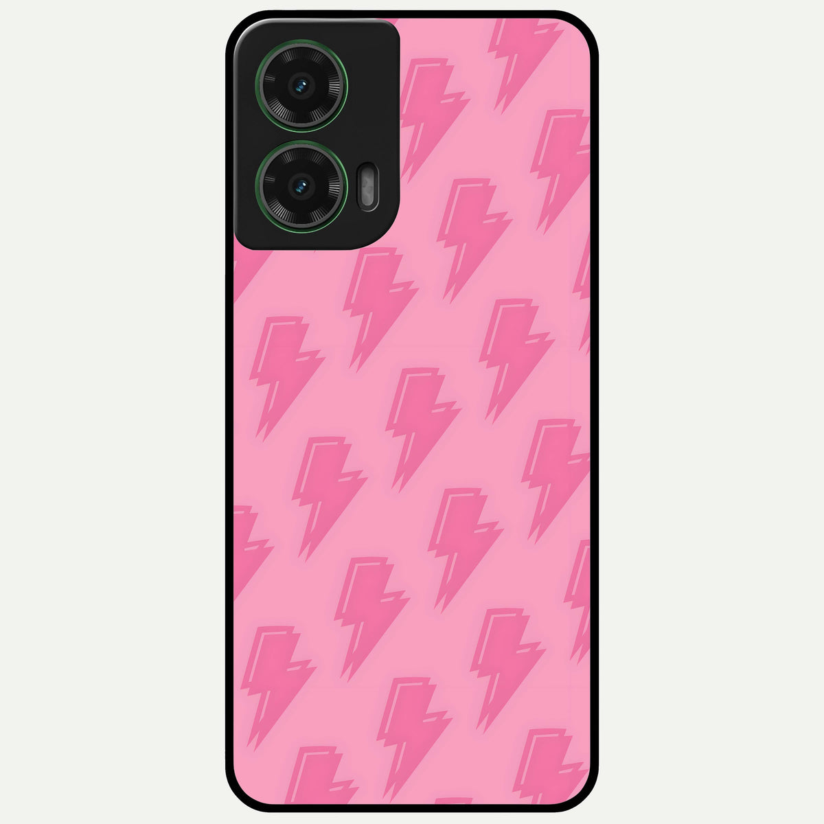  Pink Moo Magic Glass Case For Moto G35 back cover – full design glossy printed glass finish