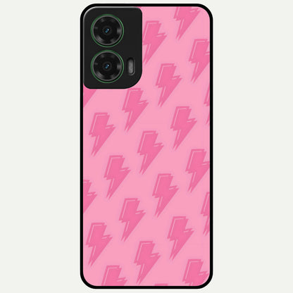  Pink Moo Magic Glass Case For Moto G35 back cover – full design glossy printed glass finish