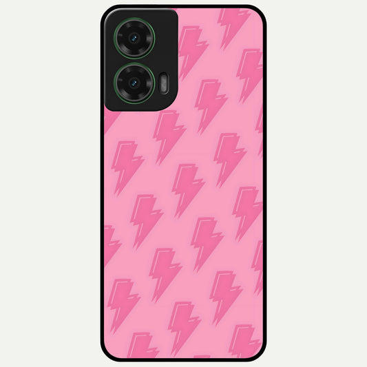  Pink Moo Magic Glass Case For Moto G35 back cover – full design glossy printed glass finish
