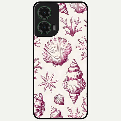  Pink Power Sparks Glass Case For Moto G35 back cover – full design glossy printed glass finish