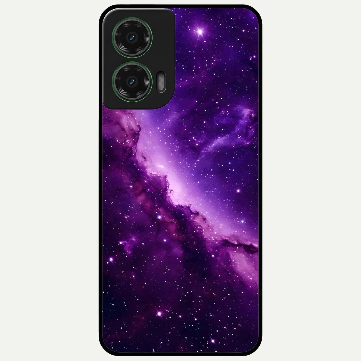  Purple Shade Sky Glass Case For Moto G35 back cover – full design glossy printed glass finish