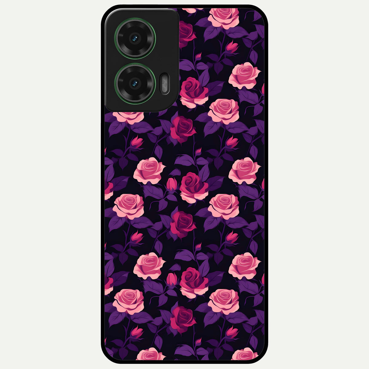  Rose Garden Twilight Glass Case For Moto G35 back cover – full design glossy printed glass finish