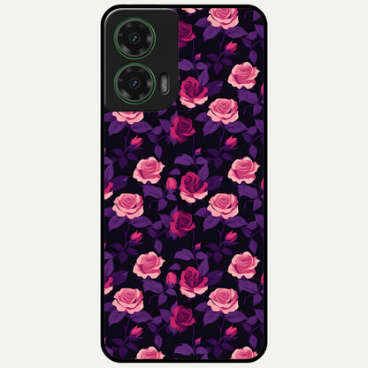  Rose Garden Twilight Glass Case For Moto G35 back cover – full design glossy printed glass finish