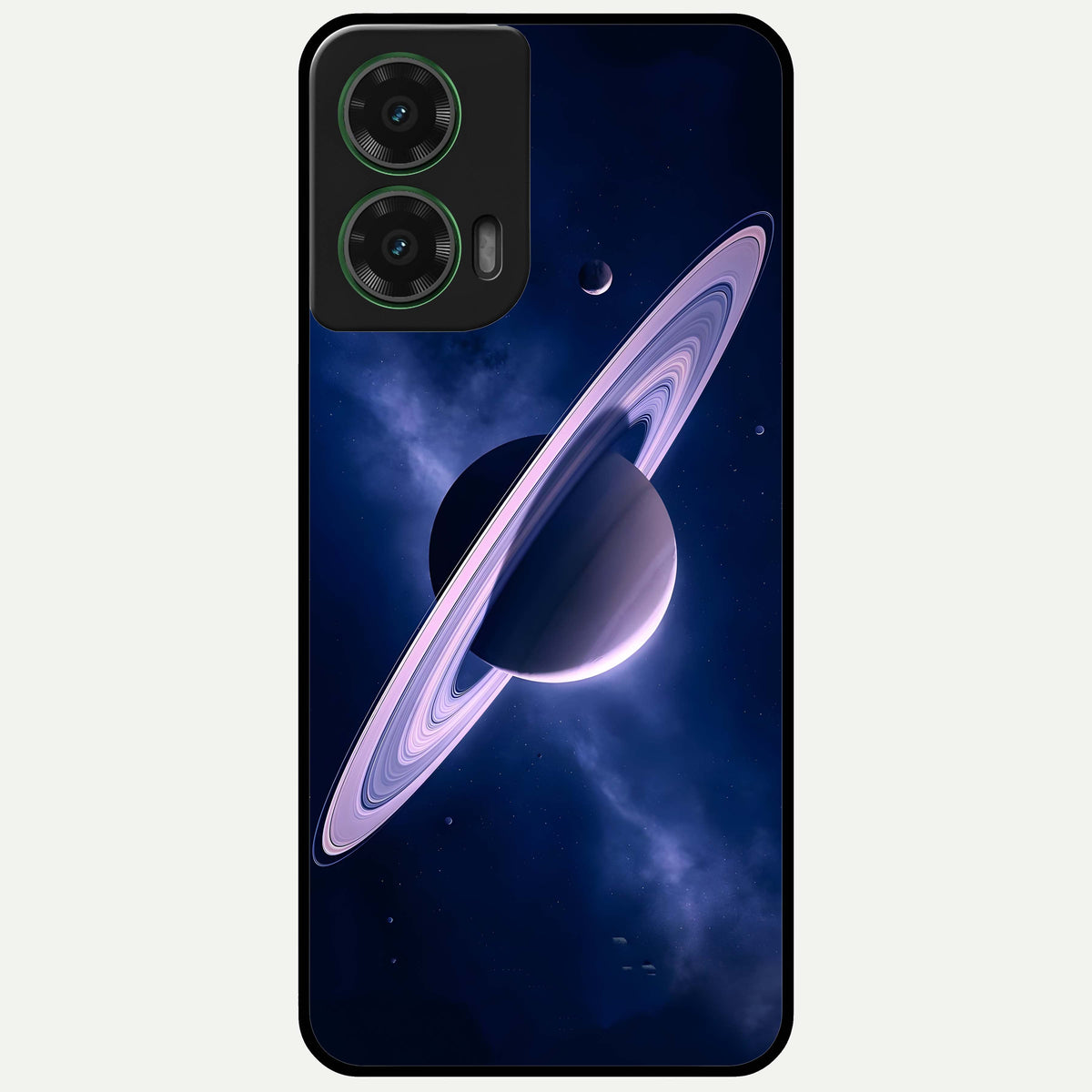  Saturn Ring Mystique Glass Case For Moto G35 back cover – full design glossy printed glass finish