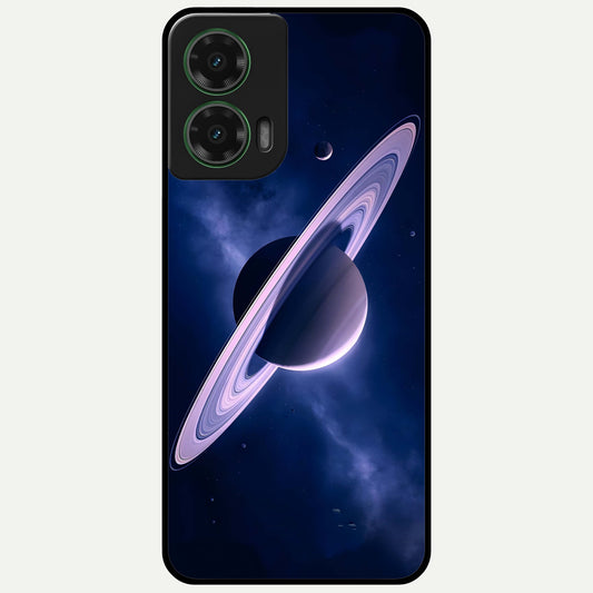  Saturn Ring Mystique Glass Case For Moto G35 back cover – full design glossy printed glass finish