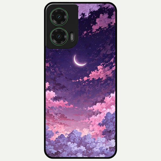  Sky Drift Clouds Glass Case For Moto G35 back cover – full design glossy printed glass finish