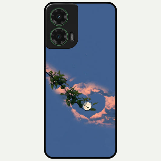  Sky Under Tree Glass Case For Moto G35 back cover – full design glossy printed glass finish