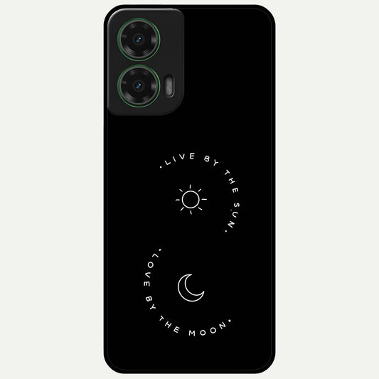  Sunflower Cat Art Glass Case For Moto G35 back cover – full design glossy printed glass finish