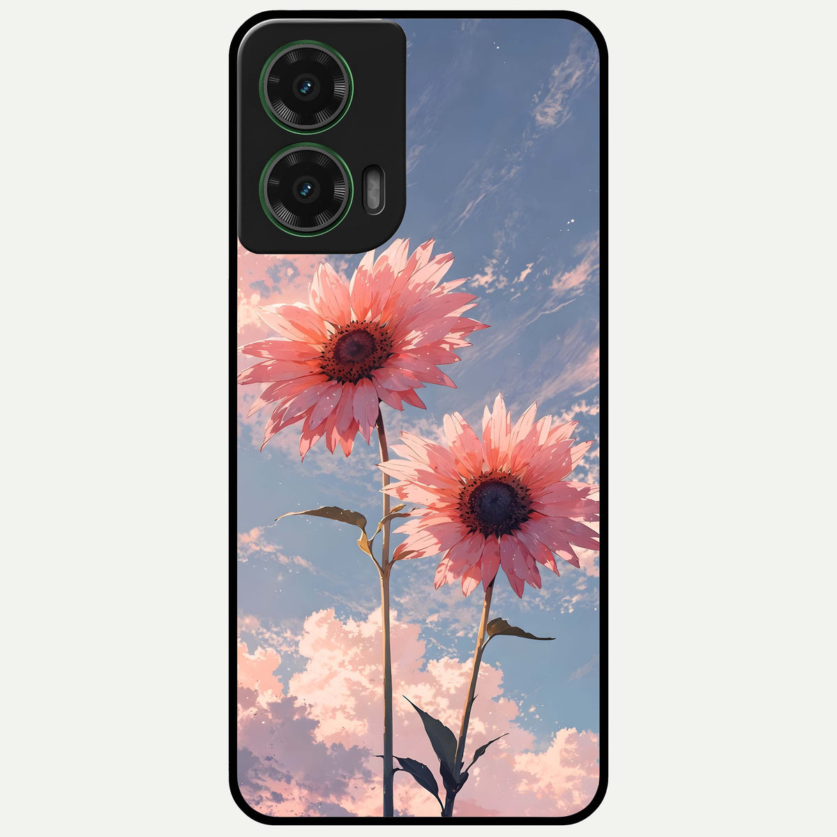  Sun Moon Balance Glass Case For Moto G35 back cover – full design glossy printed glass finish