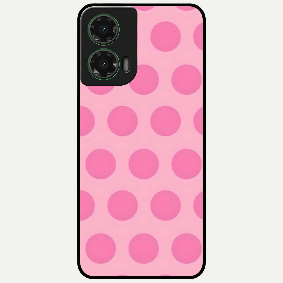  Sweet Dot Dreams Glass Case For Moto G35 back cover – full design glossy printed glass finish