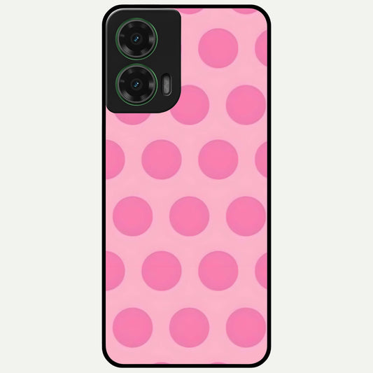  Sweet Dot Dreams Glass Case For Moto G35 back cover – full design glossy printed glass finish