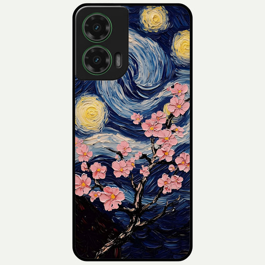  Van Gogh Scenery Glass Case For Moto G35 back cover – full design glossy printed glass finish