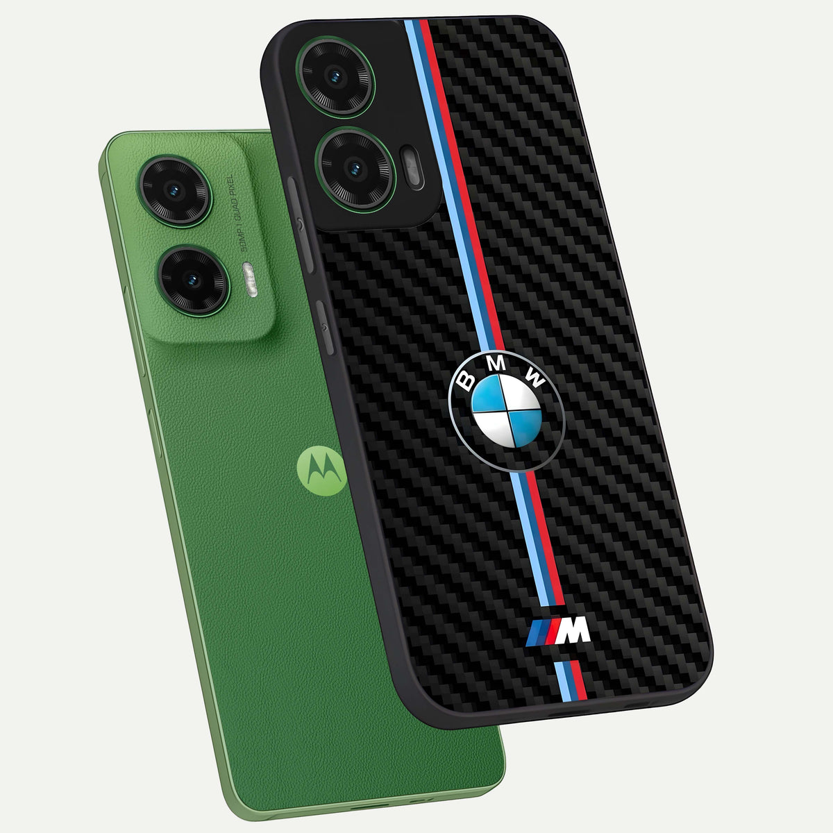  BMW Pattern phone case For Moto G35 showing premium glass back cover with detailed artwork