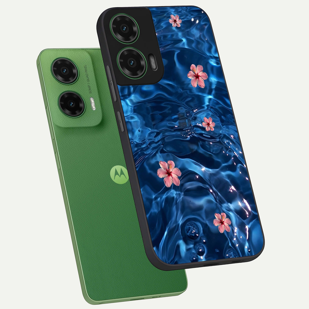  Bloom Thread Art phone case For Moto G35 showing premium glass back cover with detailed artwork
