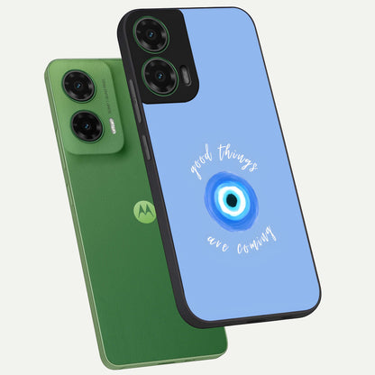  Bright Future Ahead phone case For Moto G35 showing premium glass back cover with detailed artwork