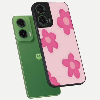  Candy Bloom Dreams phone case For Moto G35 showing premium glass back cover with detailed artwork